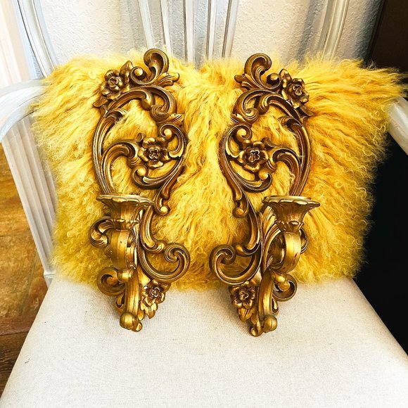 VTG HOMCO candle wall sconces